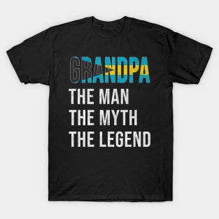 Grand Father Bahamian Grandpa The Man The Myth The Legend - Gift for Bahamian Dad With Roots From  Bahamas T-Shirt